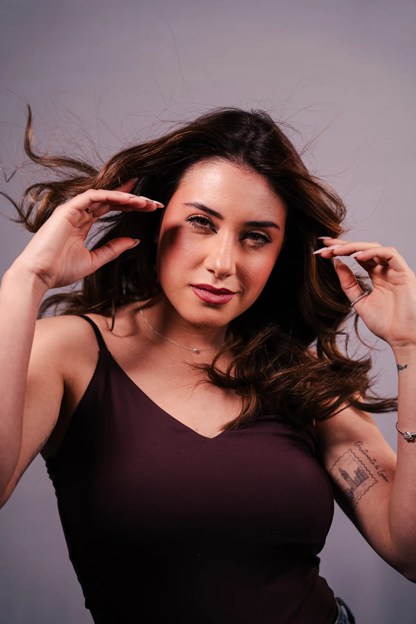 Close beauty portrait from the Hair Tonic campaign